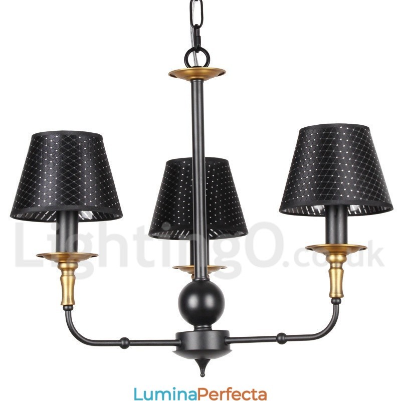 Candelabru în stil retro rustic cu 3 lumini