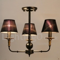 Candelabru în stil retro rustic cu 3 lumini