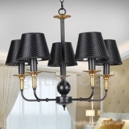 Candelabru în stil retro rustic cu 5 lumini