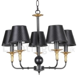 Candelabru în stil retro rustic cu 5 lumini
