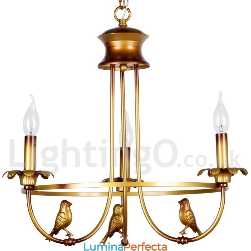 Candelabru în stil retro lumânare cu 3 lumini