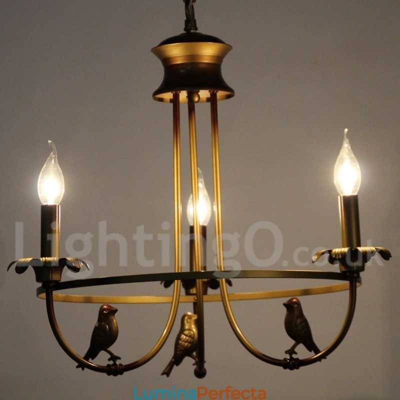 Candelabru în stil retro lumânare cu 3 lumini