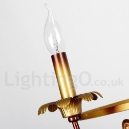 Candelabru în stil retro lumânare cu 3 lumini