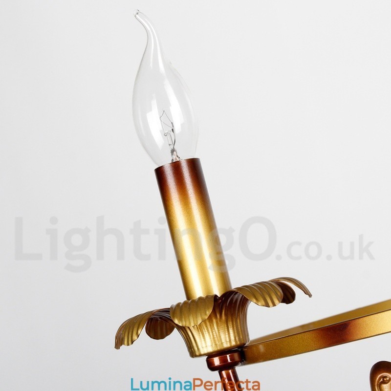 Candelabru în stil retro lumânare cu 3 lumini