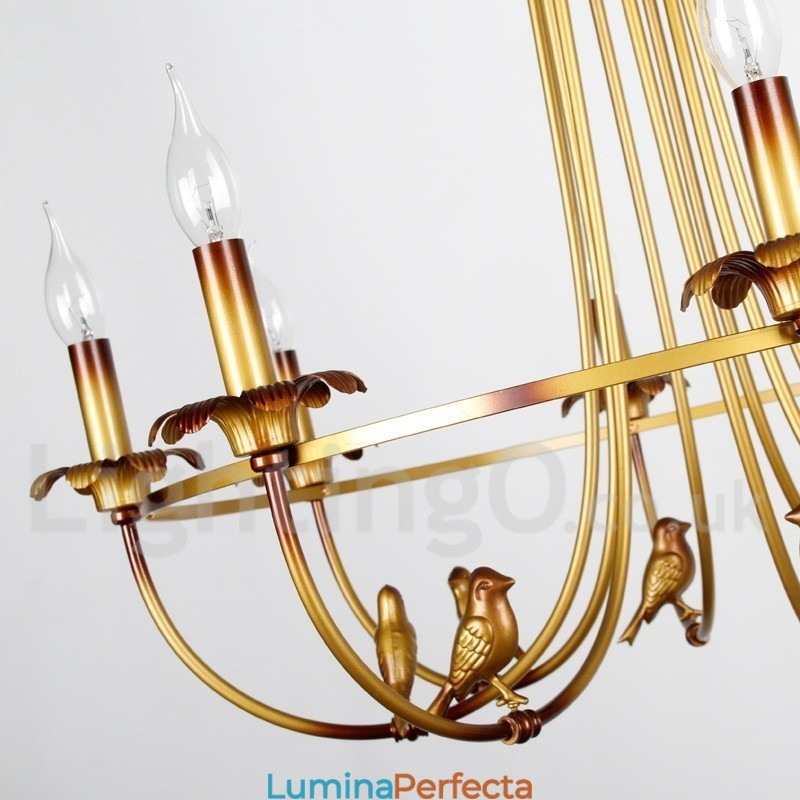Candelabru în stil retro lumânare cu 3 lumini