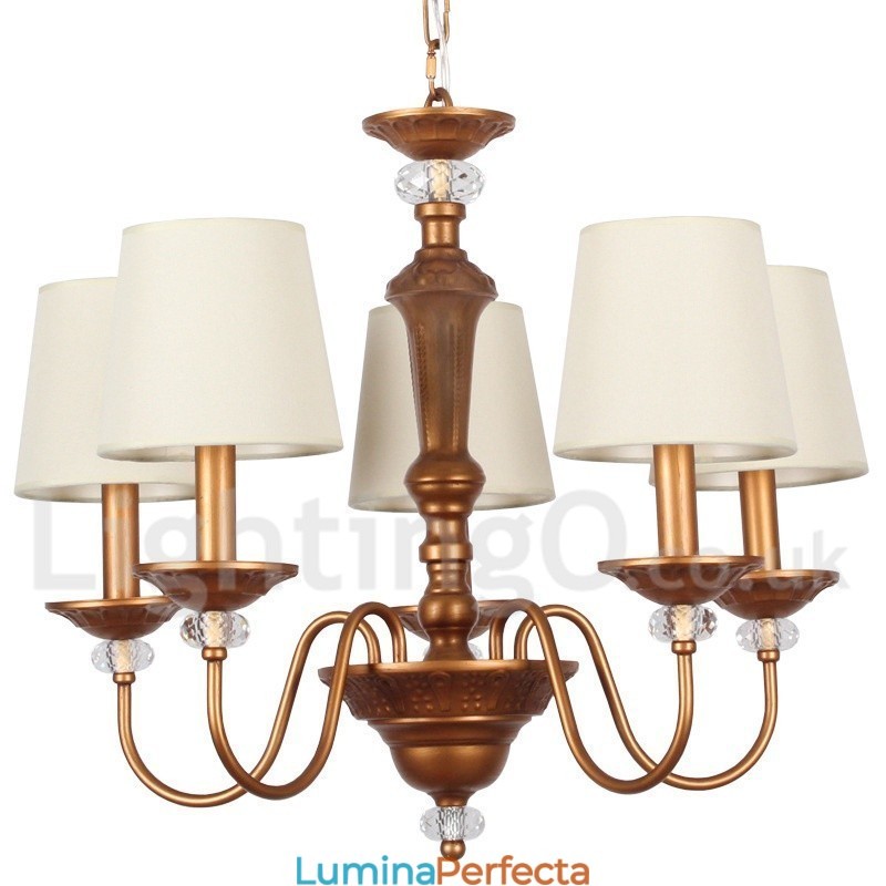 Candelabru în stil lumânare retro, negru, rustic, cu 5 lumini