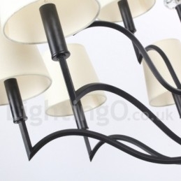 Candelabru în stil lumânare modern și contemporan cu 12 lumini