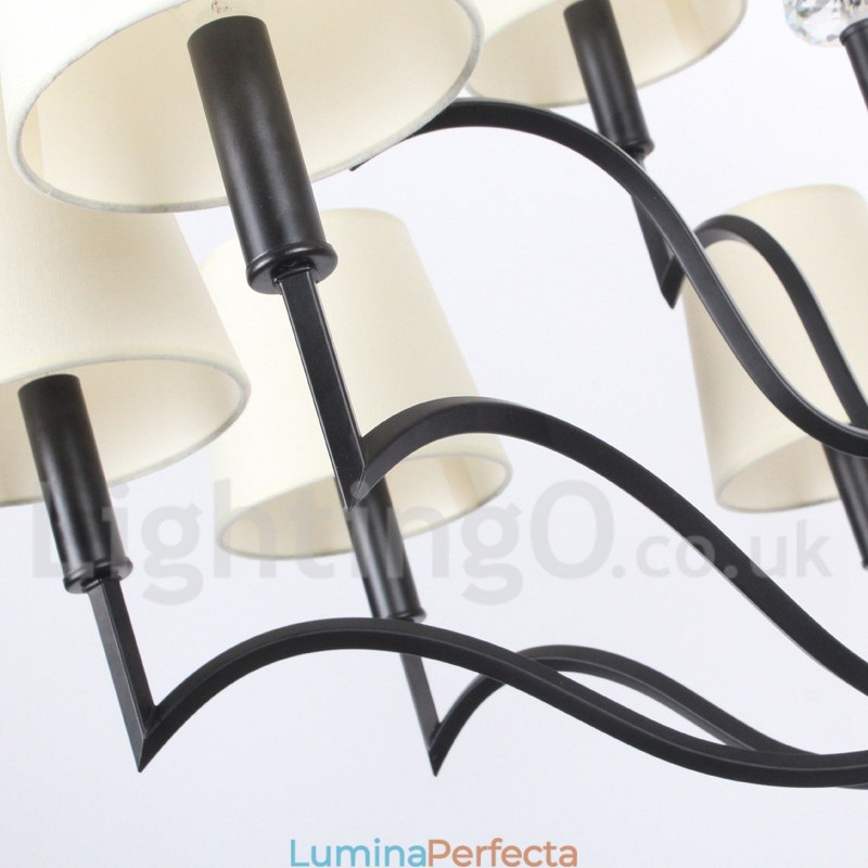 Candelabru în stil lumânare modern și contemporan cu 12 lumini