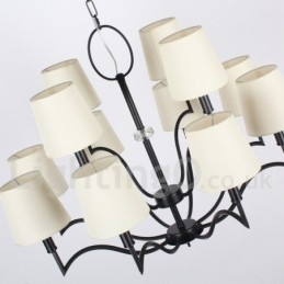 Candelabru în stil lumânare modern și contemporan cu 12 lumini
