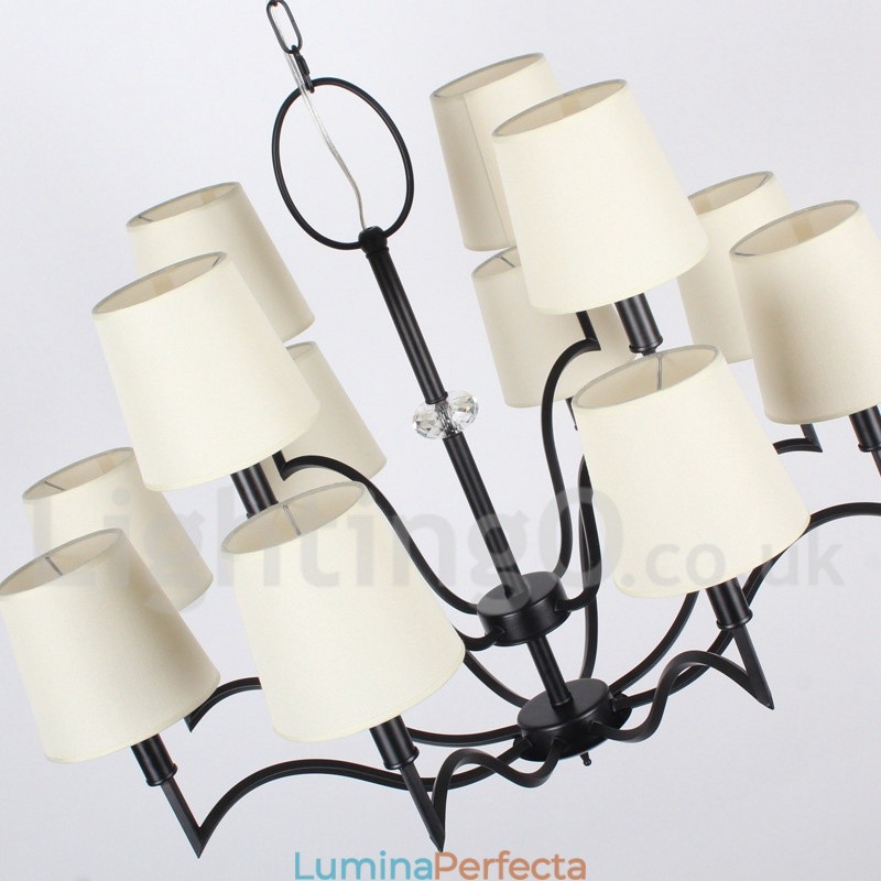 Candelabru în stil lumânare modern și contemporan cu 12 lumini