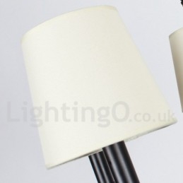 Candelabru în stil lumânare retro, negru, cu 8 lumini