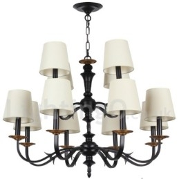 Candelabru cu 12 lumini rustice retro în stil lumânare