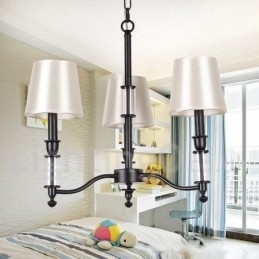 Candelabru în stil lumânare retro, negru, cu 3 lumini