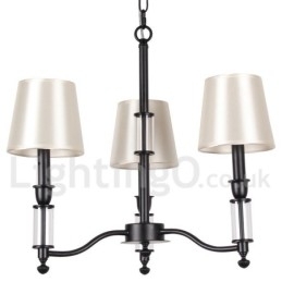 Candelabru în stil lumânare retro, negru, cu 3 lumini