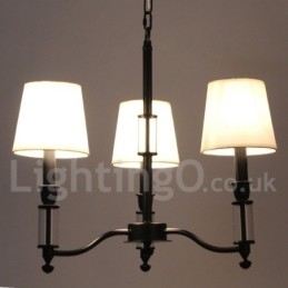 Candelabru în stil lumânare retro, negru, cu 3 lumini