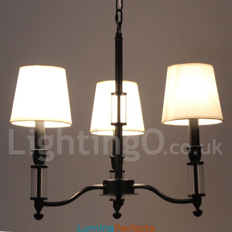 Candelabru în stil lumânare retro, negru, cu 3 lumini