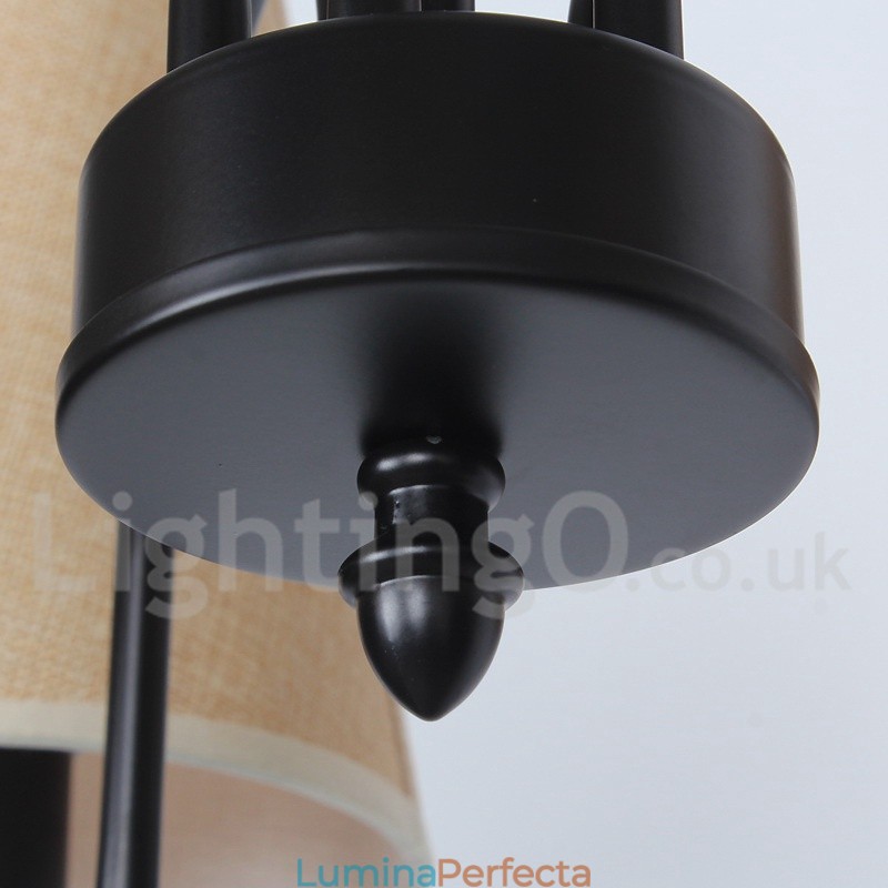 Candelabru în stil lumânare retro contemporan cu 5 lumini