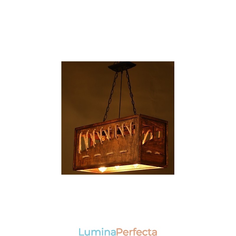 Candelabru minimalist din lemn