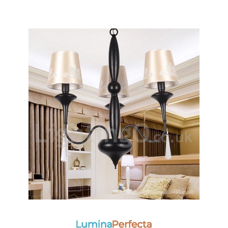 Candelabru în stil lumânare cu 3 lumini în stil mediteranean