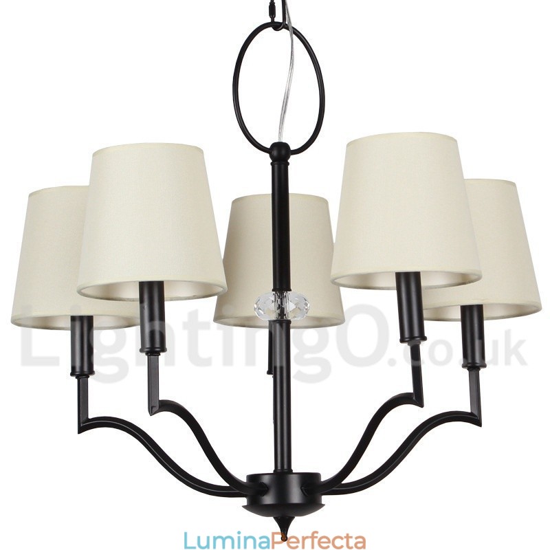 Candelabru în stil lumânare modern și contemporan cu 5 lumini
