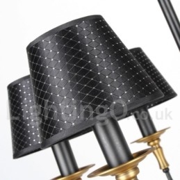 Candelabru în stil lumânare cu 12 lumini, retro, rustic, cu 2 niveluri