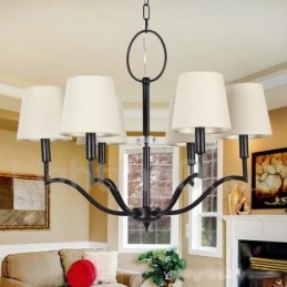 Candelabru în stil lumânare modern și contemporan cu 6 lumini