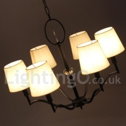 Candelabru în stil lumânare modern și contemporan cu 6 lumini