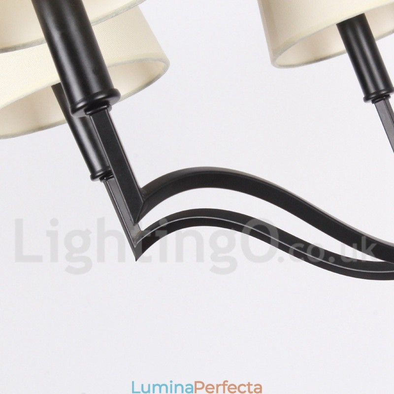 Candelabru în stil lumânare modern și contemporan cu 6 lumini