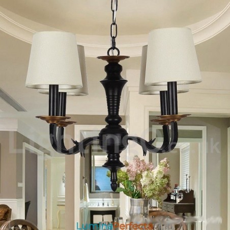 Candelabru în stil retro lumânare cu 4 lumini Candelabru în stil retro lumânare cu 4 lumini