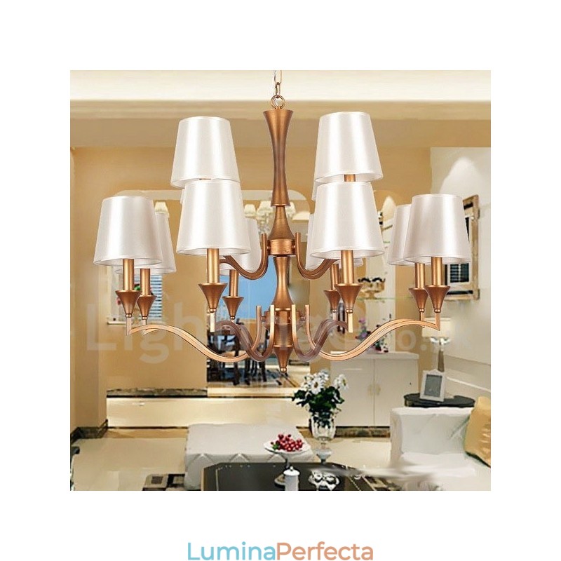 Candelabru în stil lumânare în stil mediteranean cu 12 lumini