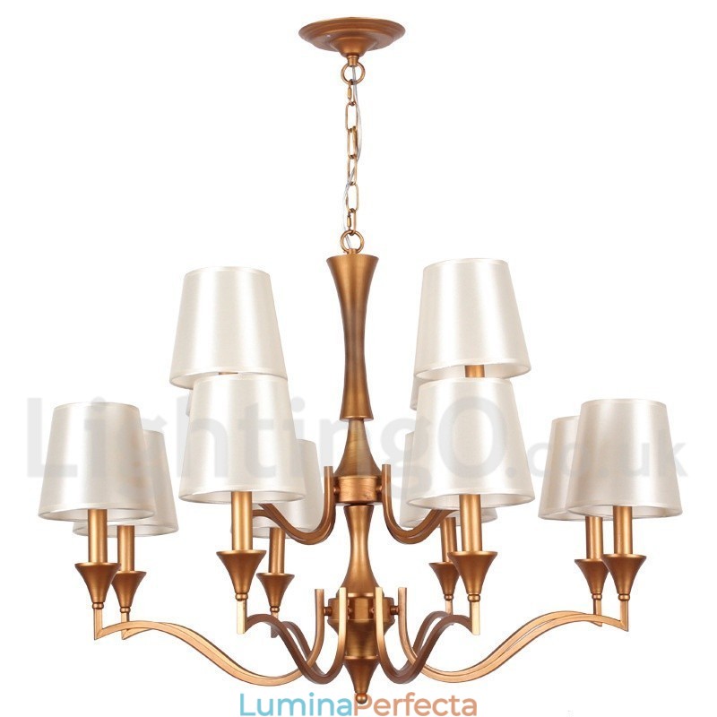 Candelabru în stil lumânare în stil mediteranean cu 12 lumini