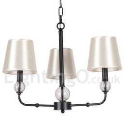 Candelabru contemporan în stil lumânare, retro, negru, cu 3 lumini