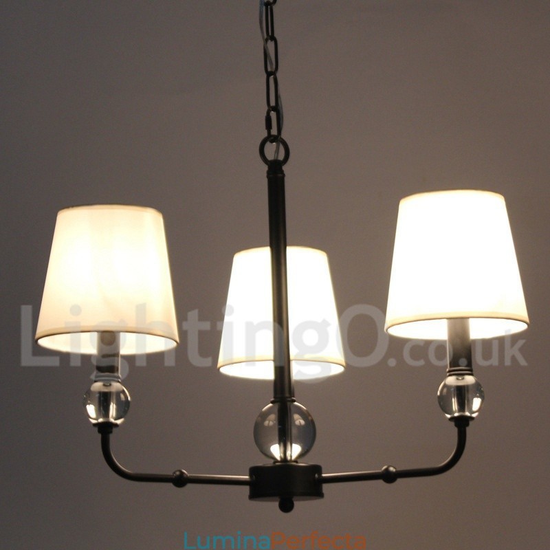 Candelabru contemporan în stil lumânare, retro, negru, cu 3 lumini