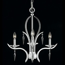 Lumânare Candelabru de cristal cu 3 lumini în violet