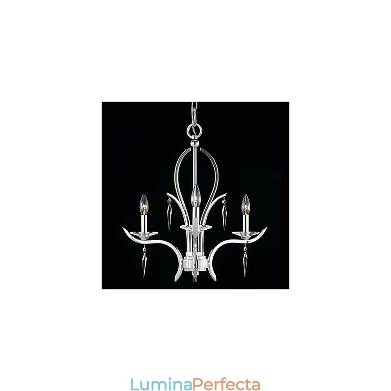 Lumânare Candelabru de cristal cu 3 lumini în violet