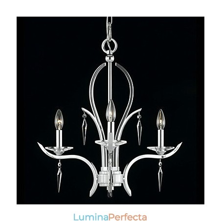 Lumânare Candelabru de cristal cu 3 lumini în violet Lumânare Candelabru de cristal cu 3 lumini în violet
