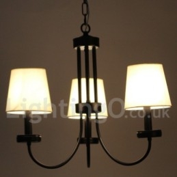 Candelabru negru, retro, în stil lumânare, cu 3 lumini