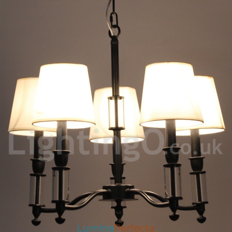 Candelabru mare, negru, cu 5 lumini, cu 2 niveluri Candelabru în stil lumânare retro contemporan