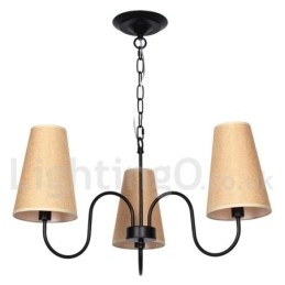 Candelabru în stil lumânare în stil retro mediteranean cu 3 lumini