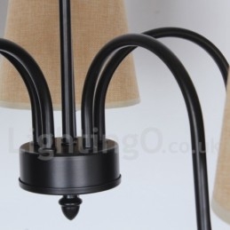 Candelabru în stil lumânare în stil retro mediteranean cu 3 lumini
