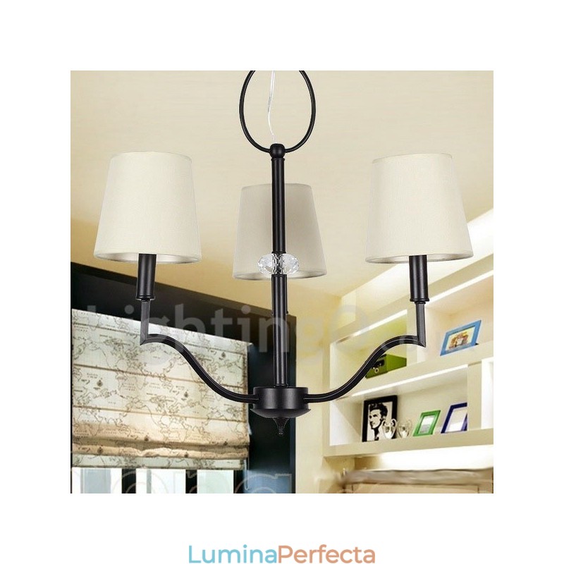 Candelabru în stil lumânare modern și contemporan cu 3 lumini
