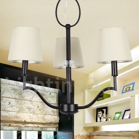 Candelabru în stil lumânare modern și contemporan cu 3 lumini Candelabru în stil lumânare modern și contemporan cu 3 lumini