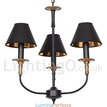 Candelabru retro contemporan în stil lumânare cu 3 lumini Candelabru retro contemporan în stil lumânare cu 3 lumini
