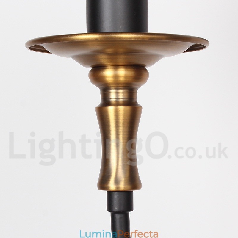 Candelabru retro contemporan în stil lumânare cu 3 lumini