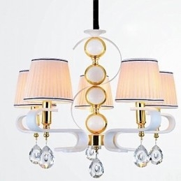 Candelabru din stofă Lampă modernă minimalistă de calitate superioară cu 5 lumini
