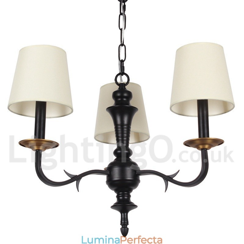 Candelabru retro în stil lumânare, cu 3 lumini