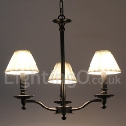 Candelabru negru, retro, în stil lumânare, cu 3 lumini