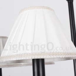 Candelabru negru, retro, în stil lumânare, cu 3 lumini
