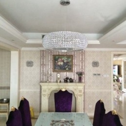 Lumină suspendată de tavan modernă din cristal K9 Candelabru de interior Lampă de iluminat tambur Corpuri