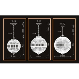 Globe Modern K9 Crystal Plafon suspendat Candelabru de interior Iluminat tambur Lămpi Corpuri